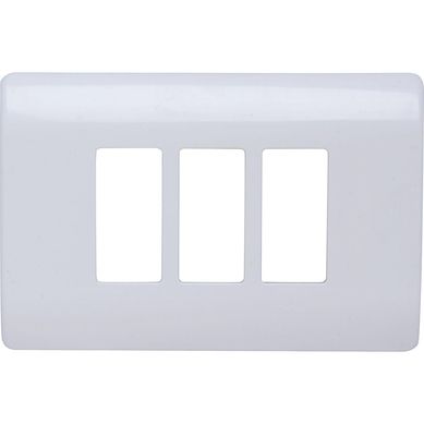 Placa 3 mdulos con soporte blanco Genesis