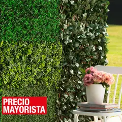 JUST HOME COLLECTION - Jardín vertical artificial palmeta de Kudzu 50x50 cm