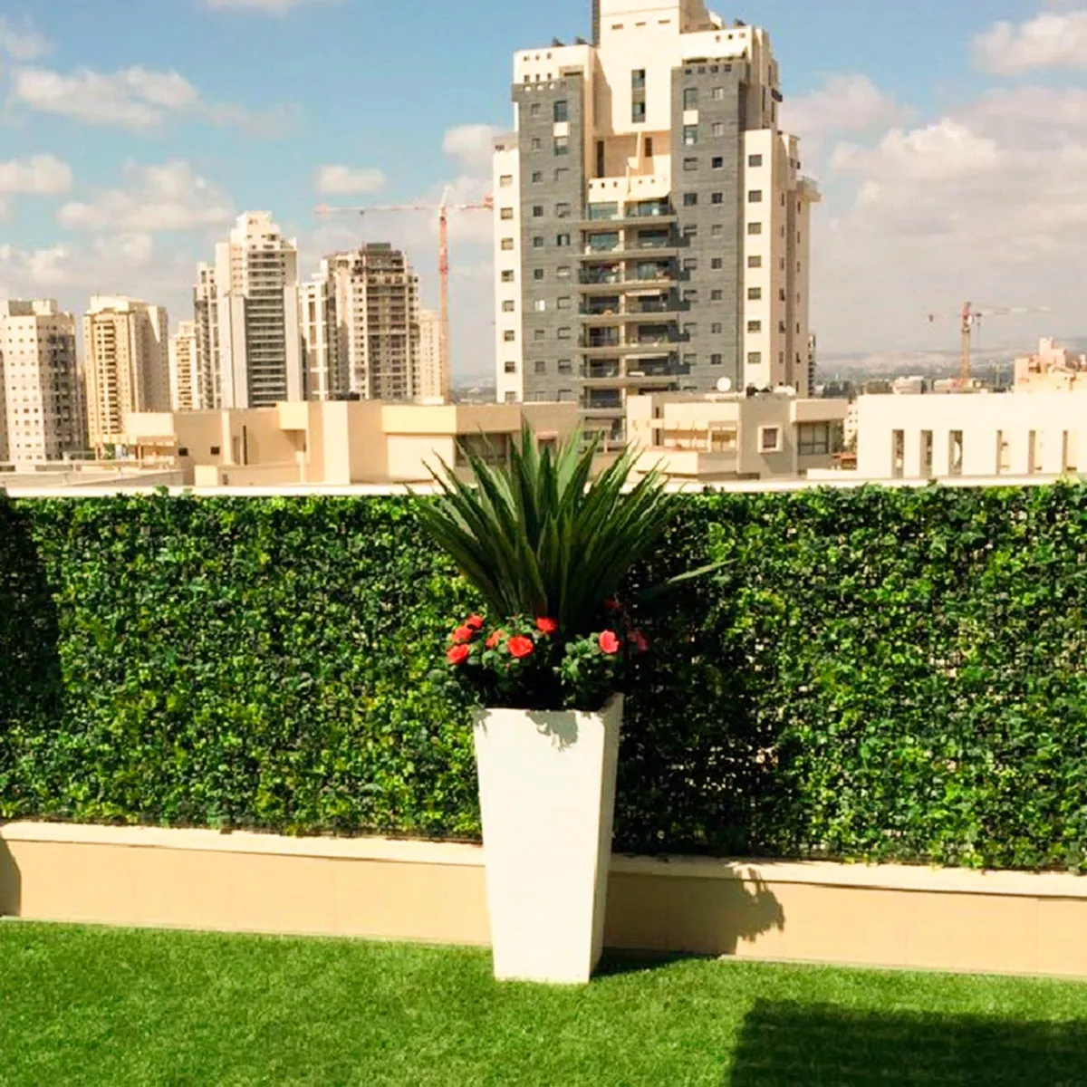 JUST HOME COLLECTION - Jardín vertical artificial palmeta Bosque 50x50 cm