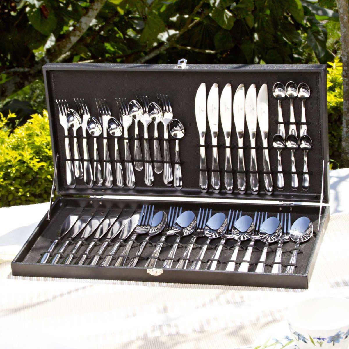 JUST HOME COLLECTION - Set de Cubiertos Just Home Collection 42 Piezas Inoxidable Plateado