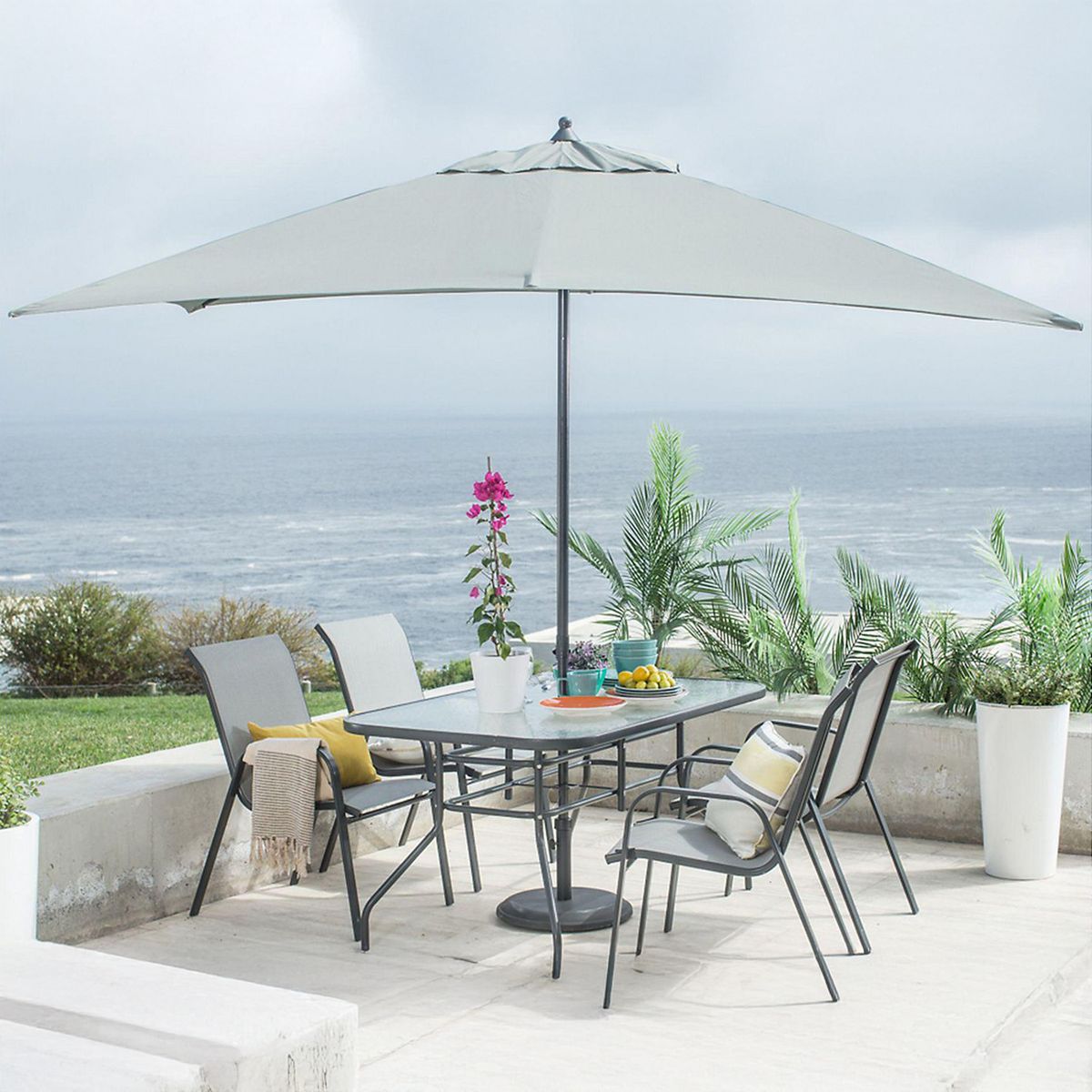 JUST HOME COLLECTION - Quitasol Metal 2x2.6 metros Gris