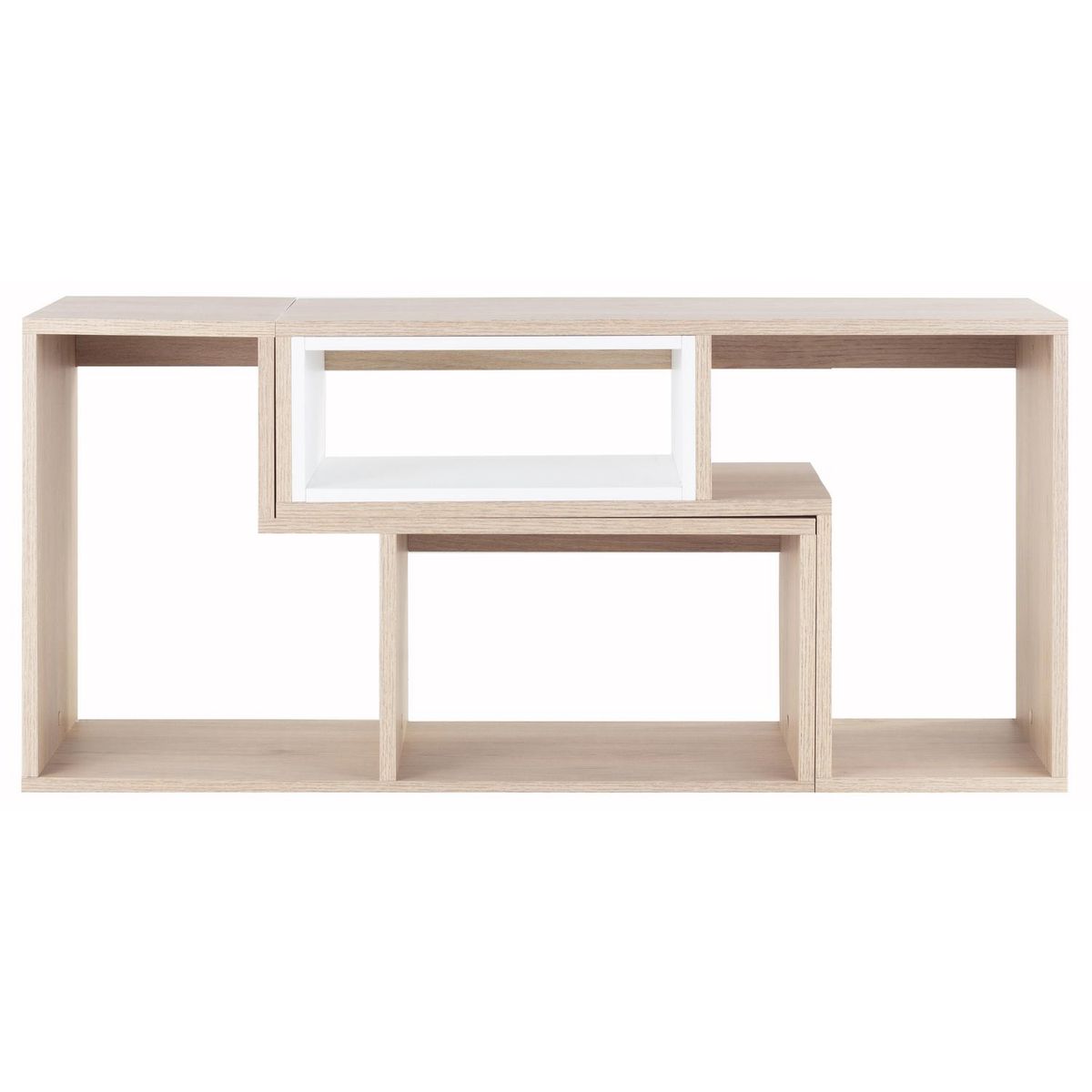 TUHOME - Rack de TV 55x120x36 cm rovere