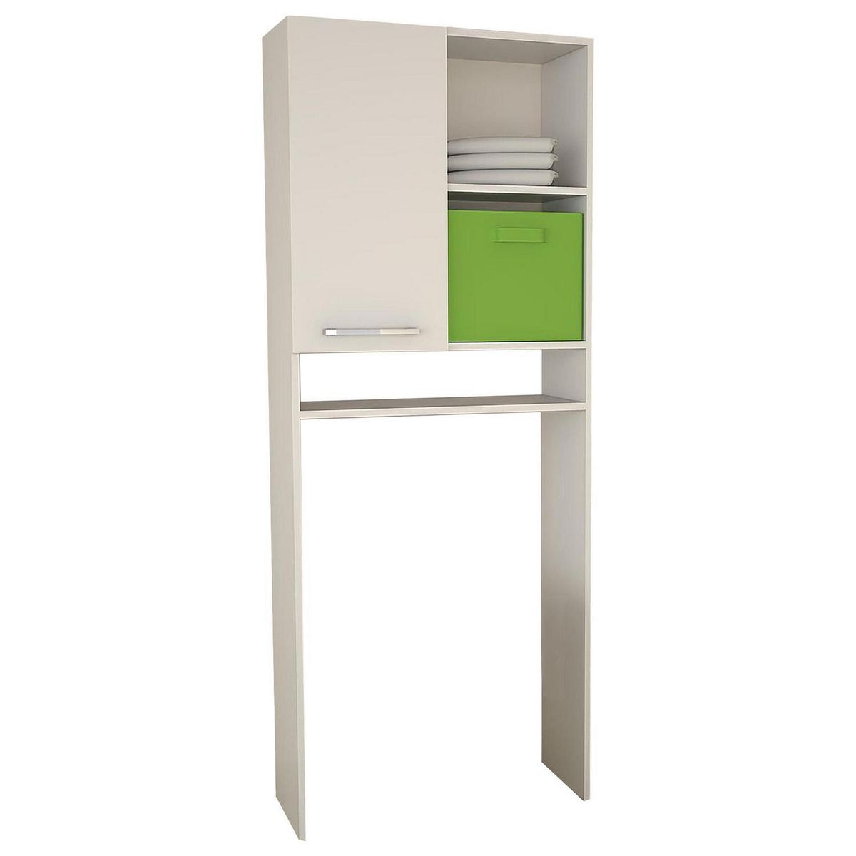 TUHOME - Estante 5 Repisas 63x160x21.5 cm Blanco