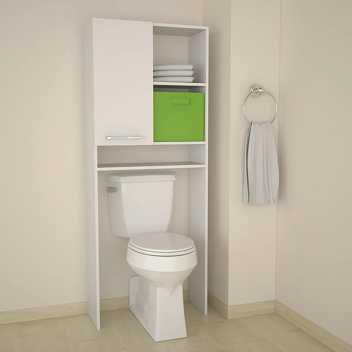 TUHOME - Estante Autoportante 5 Repisas 63X160X21. Cm Para Baño