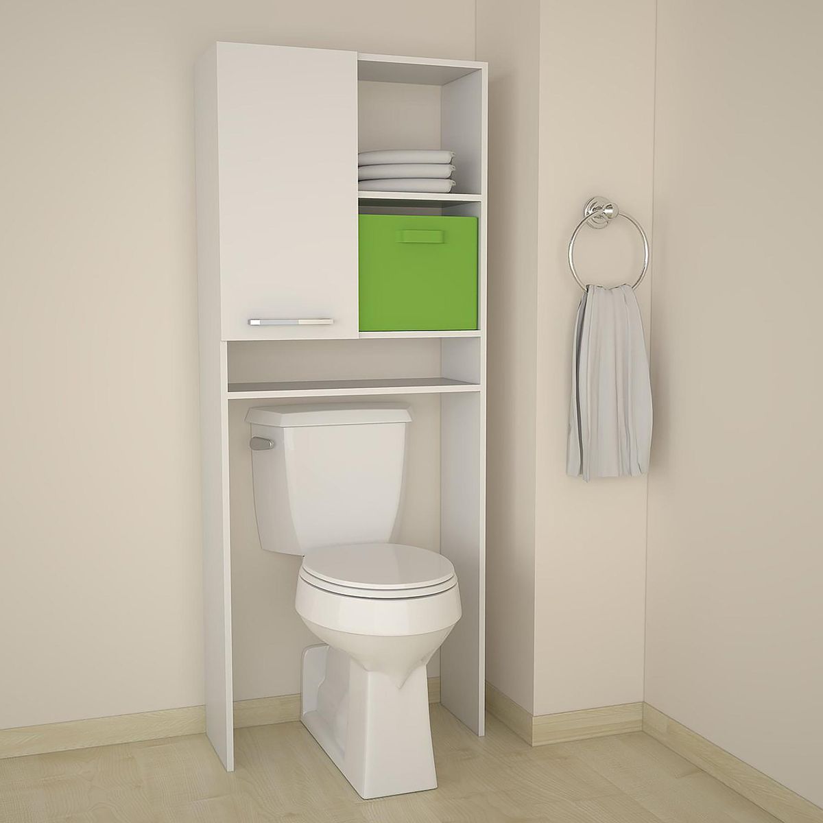 TUHOME - Estante 5 Repisas 63x160x21.5 cm Blanco