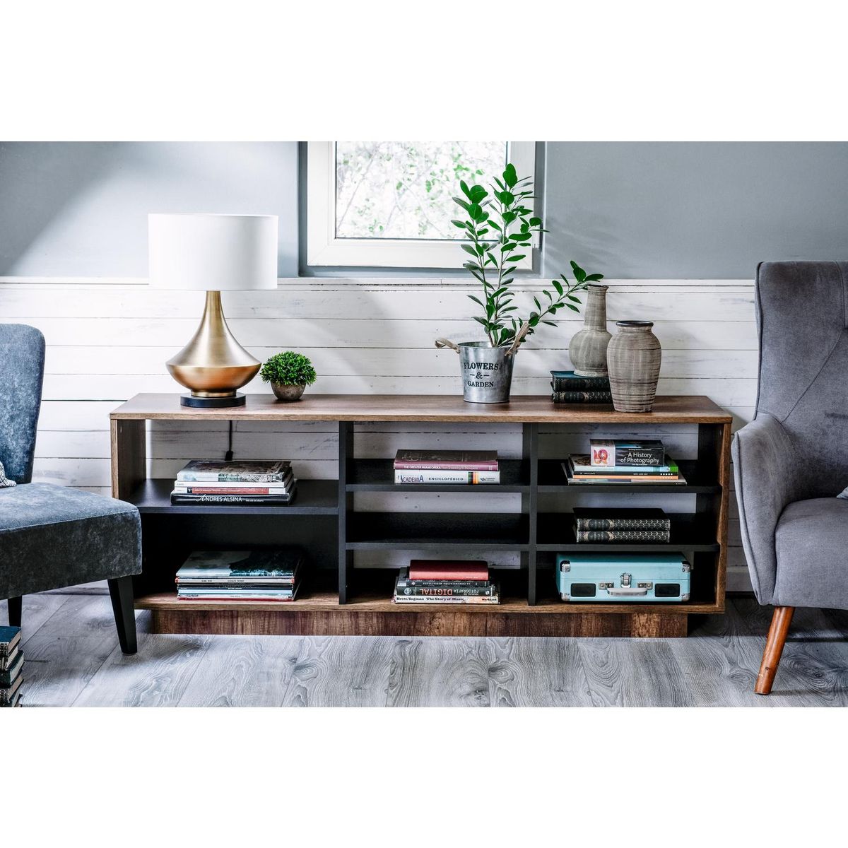 TUHOME - Rack de TV 61x165x42 cm caramelo