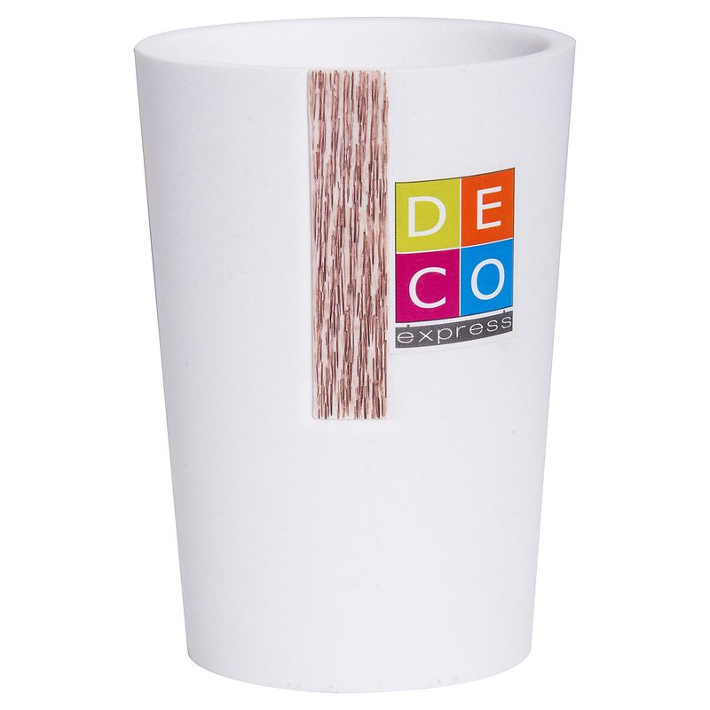 DECO EXPRESS - Vaso para Baño Blanco