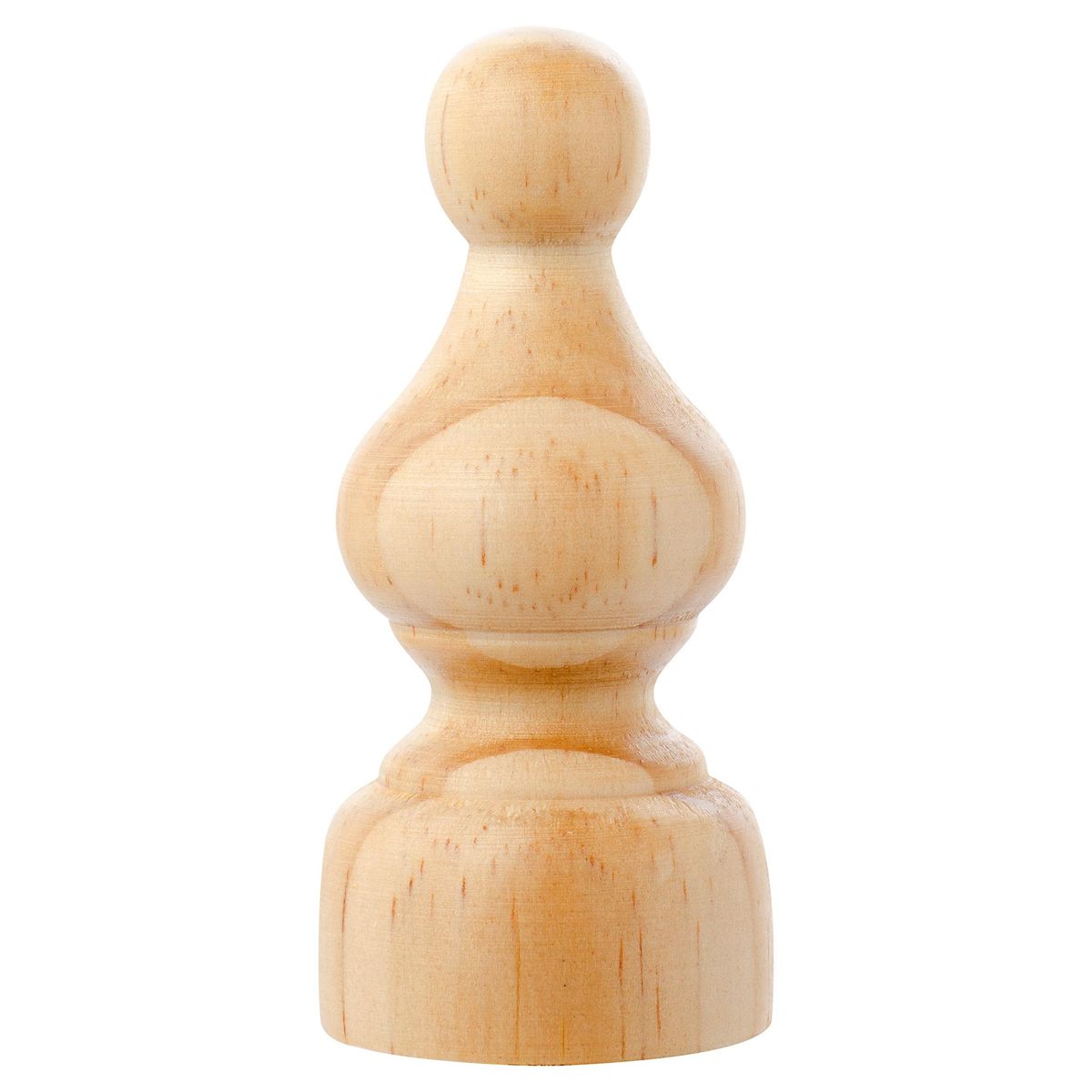 JUST HOME COLLECTION - Set de terminales para barra de cortina 28 mm 2 unidades marrón