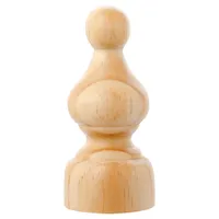 Set De Terminales Para Barra De Cortina 28 Mm 2 Unidades Marrón