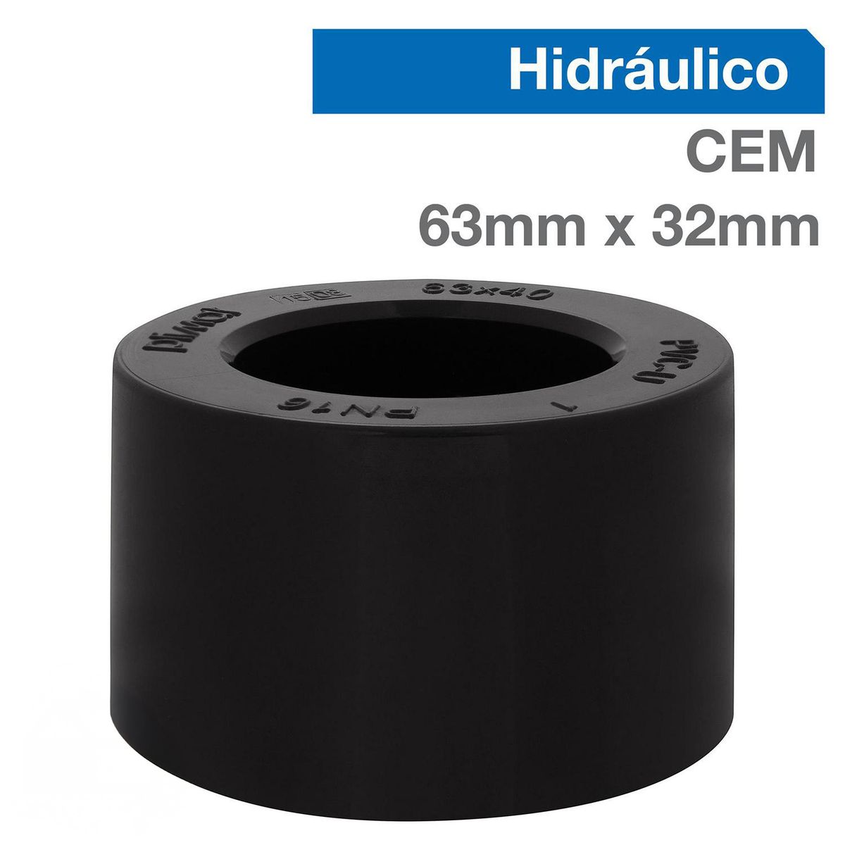 VINILIT - Buje Reducción corta PVC-P Cementar 63mm x 32mm  1u