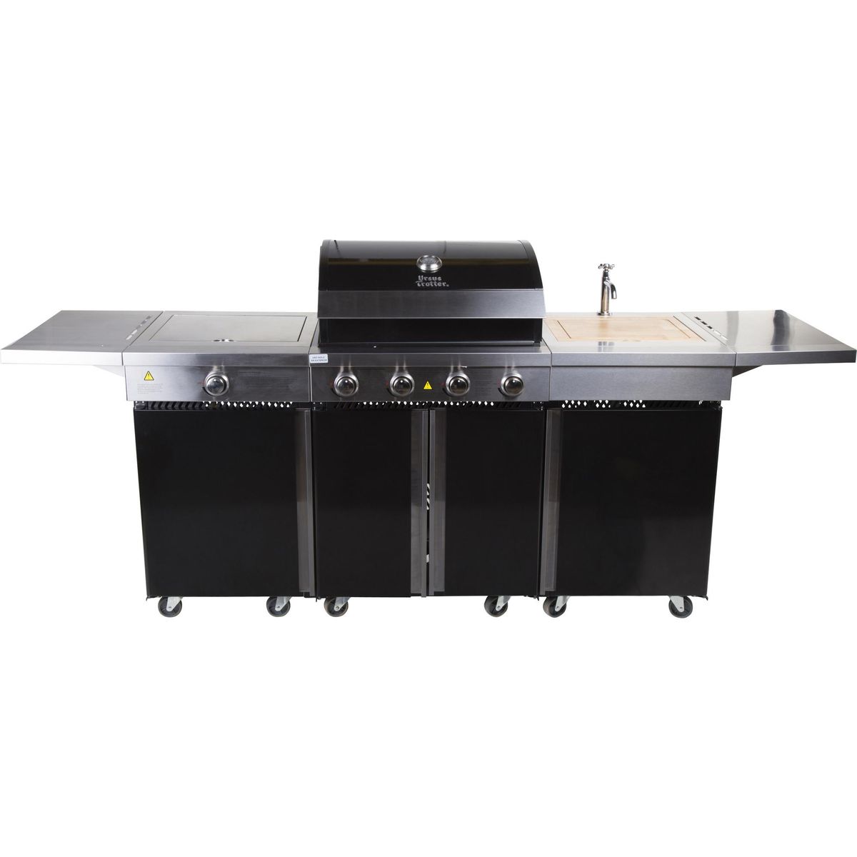 URSUS TROTTER - Parrilla a Gas 4 Quemadores + Quemador Lateral