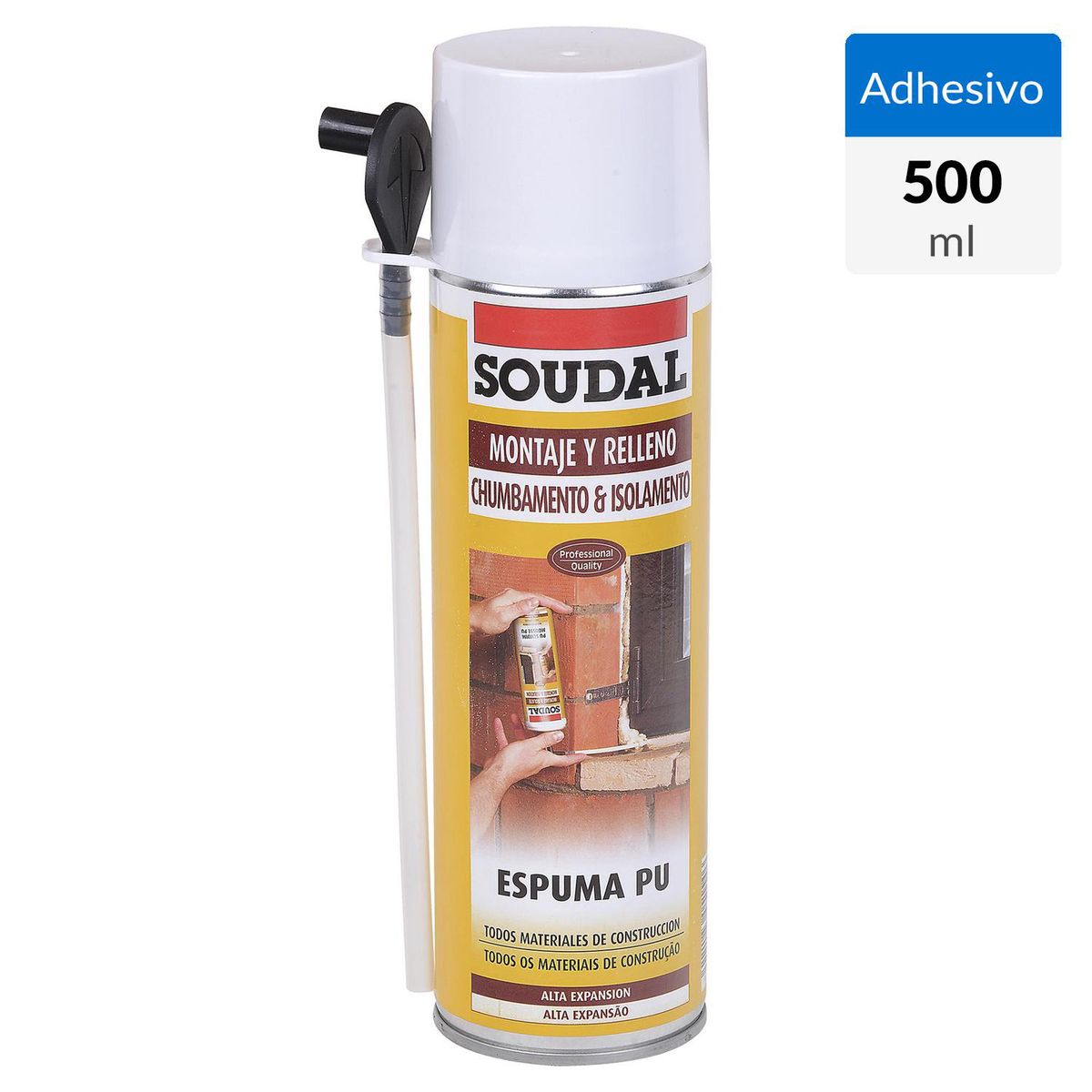 SOUDAL - Sellador Soudal 500 ml Beige para Construcción y Juntas