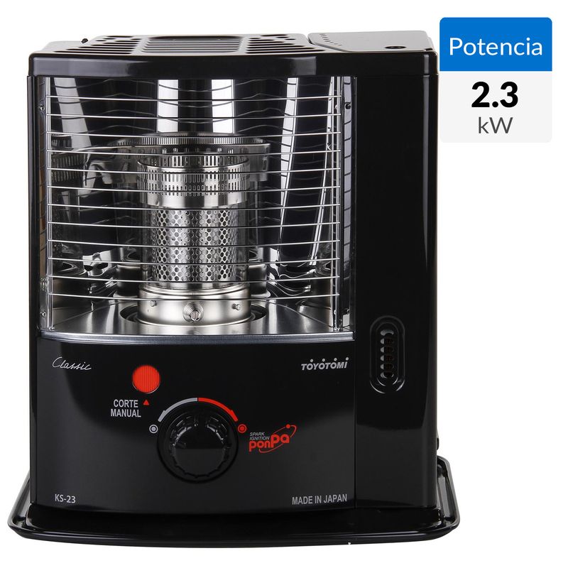 TOYOTOMI - Estufa Parafina KS-23 Negro
