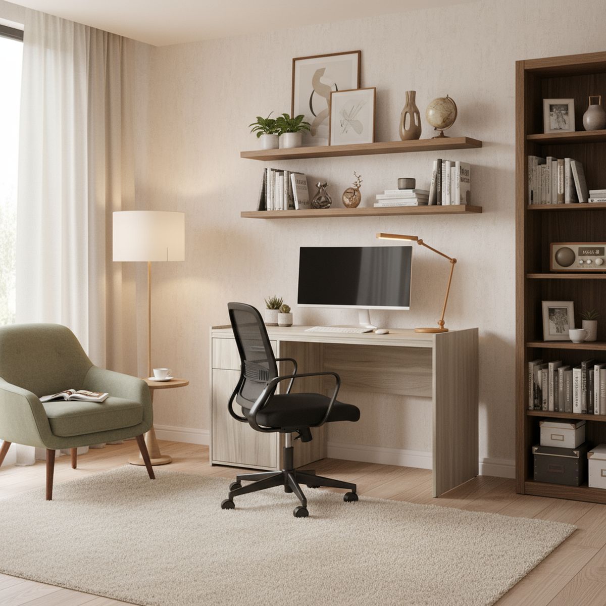 VEKKAHOME - Escritorio 120x45x77 cm