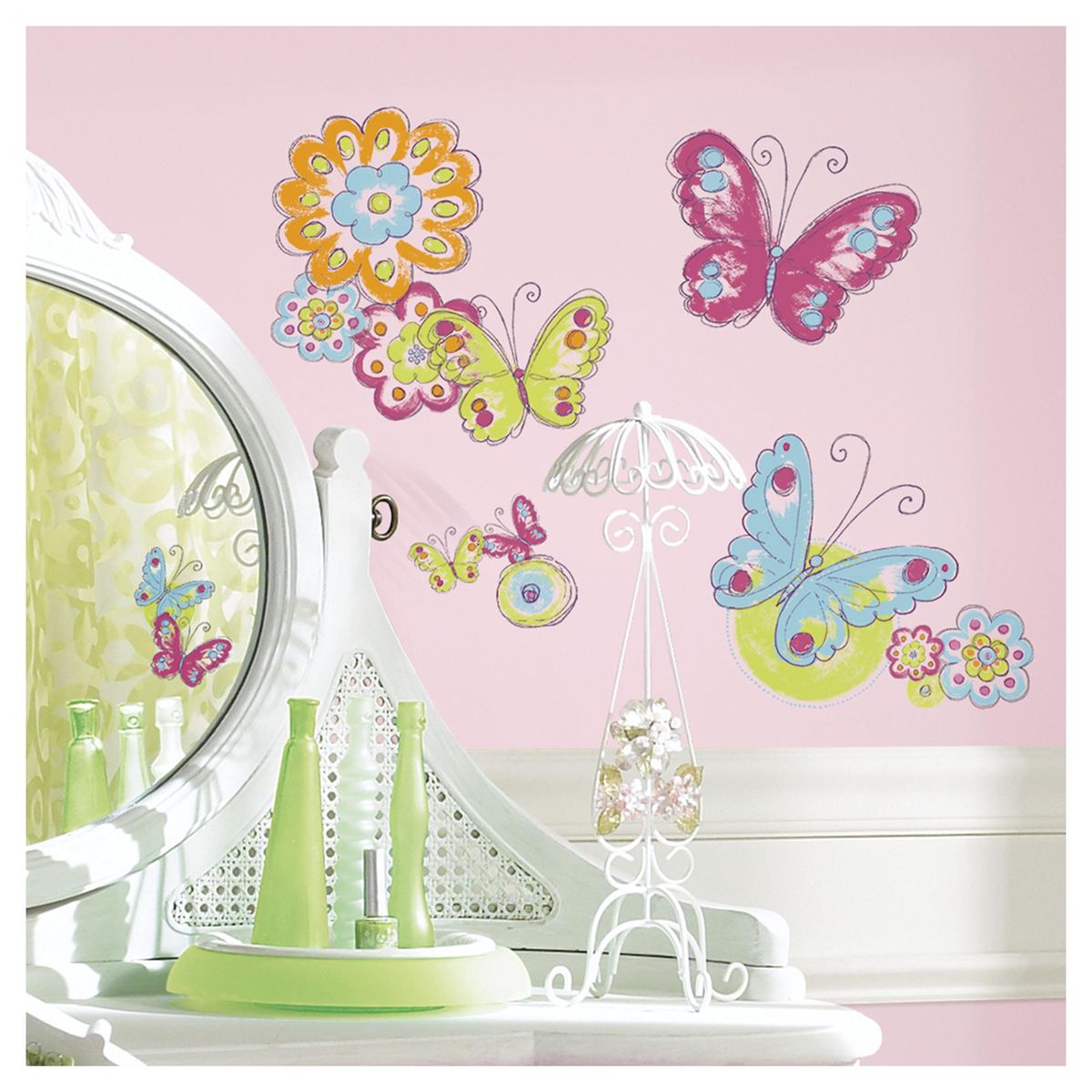 ROOMMATES - Sticker decorativo mariposas 26 unidades