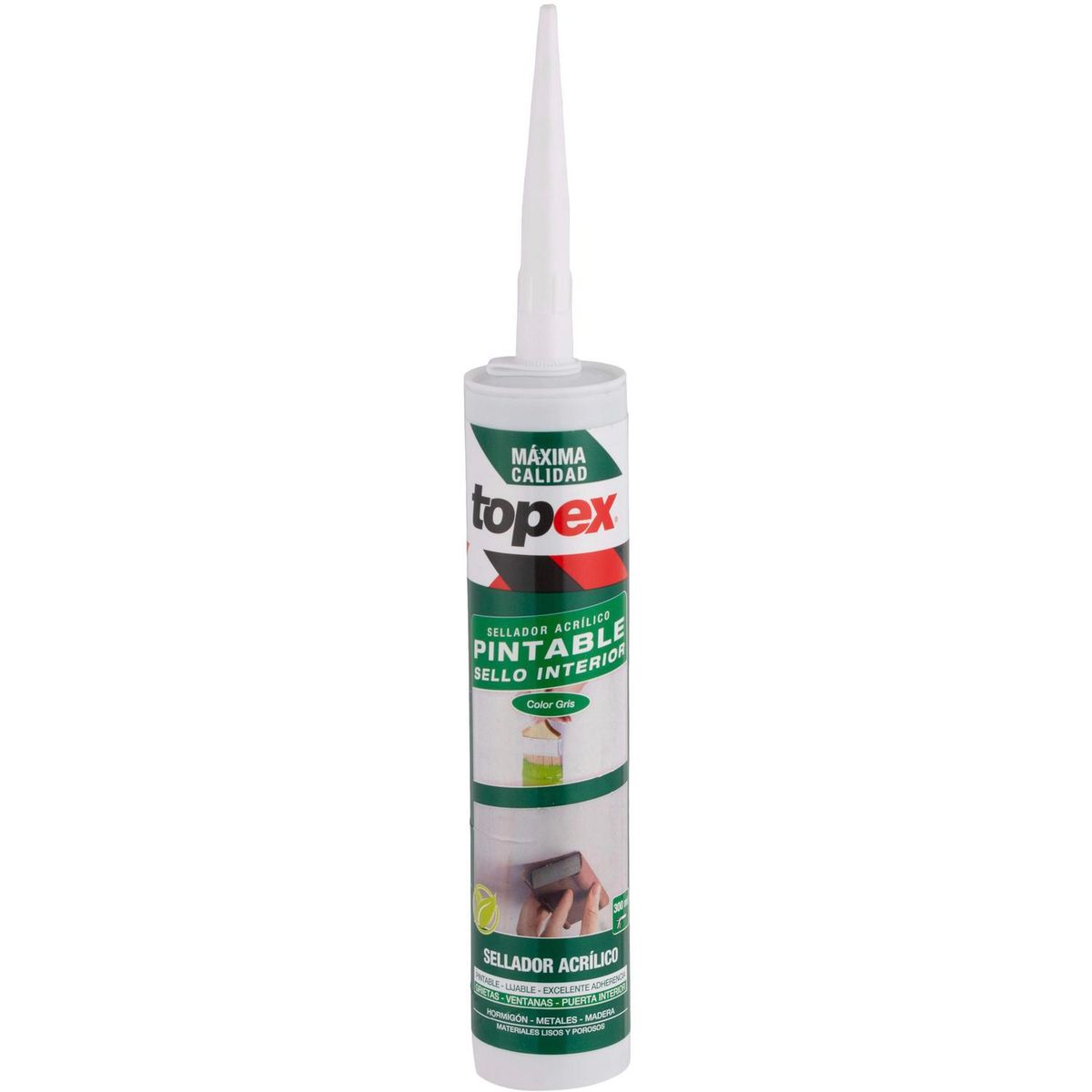 TOPEX - Sellador Topex 300 ml Gris para Grietas y Juntas
