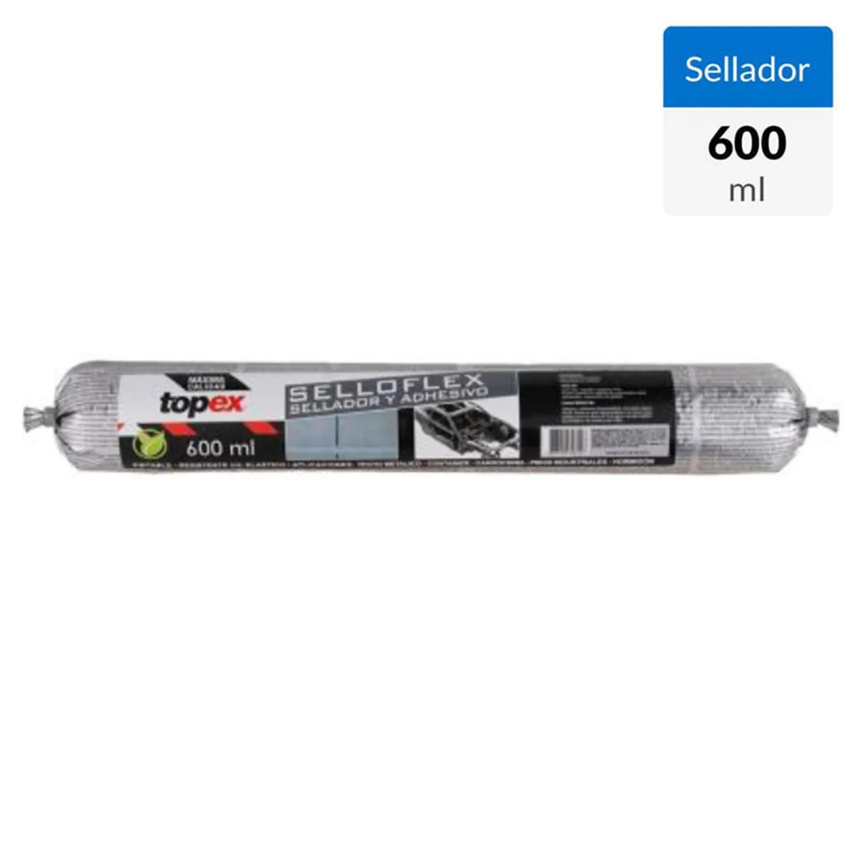 TOPEX - Sellador Topex 600 ml Gris Multiuso Construcción