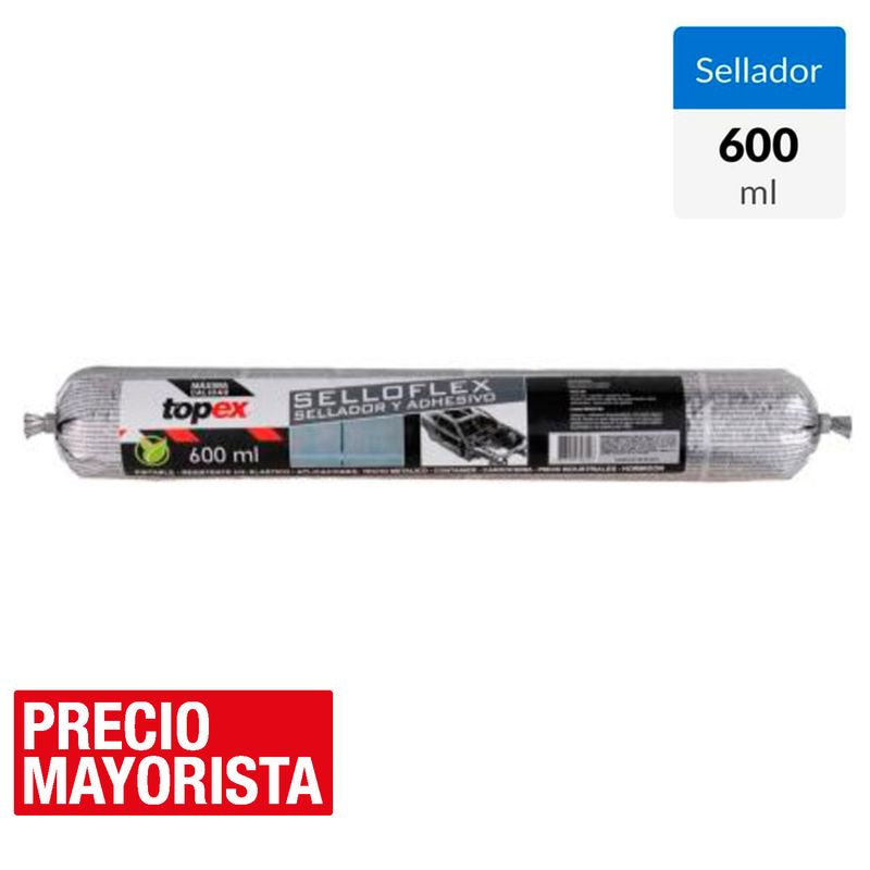 TOPEX - Sellador de poliuretano 600 ml gris