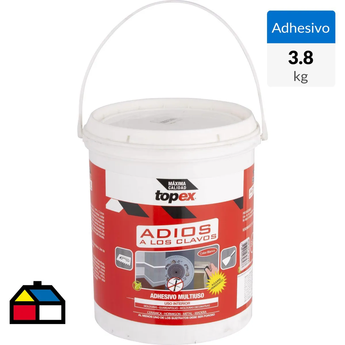 TOPEX - Adhesivo de montaje de agarre inmediato 3,8 kg