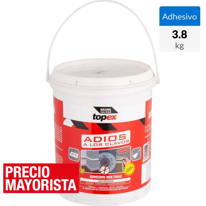 TOPEX - Adhesivo de montaje de agarre inmediato 3,8 kg