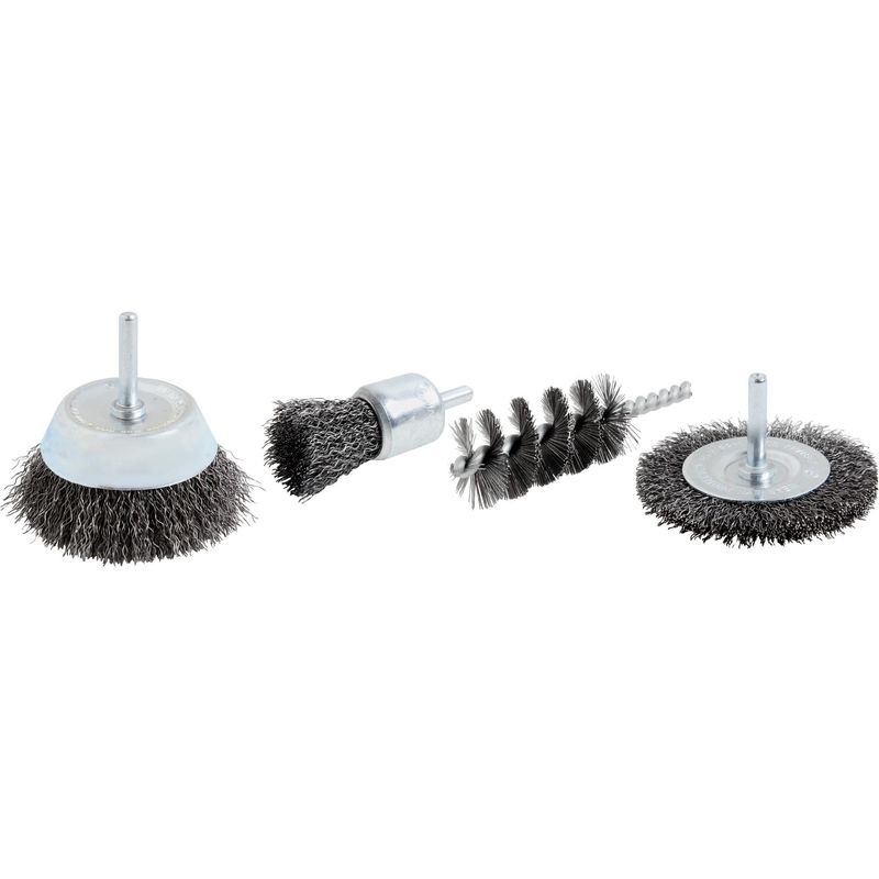 BAUKER - Set de escobillas para taladro 4 unidades