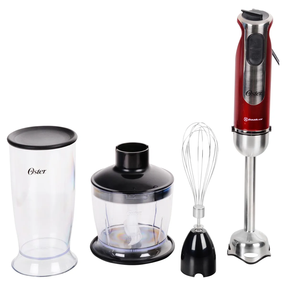 OSTER - Batidora de Inmersión De mano 0.7 l 800 W Rojo 