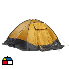 KLIMBER - Carpa Camping Rupanco 4 Personas amarillo/gris