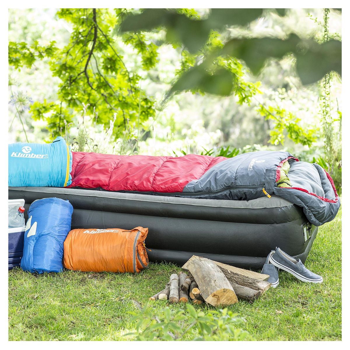 KLIMBER - Saco de Dormir Recto Basic Azul