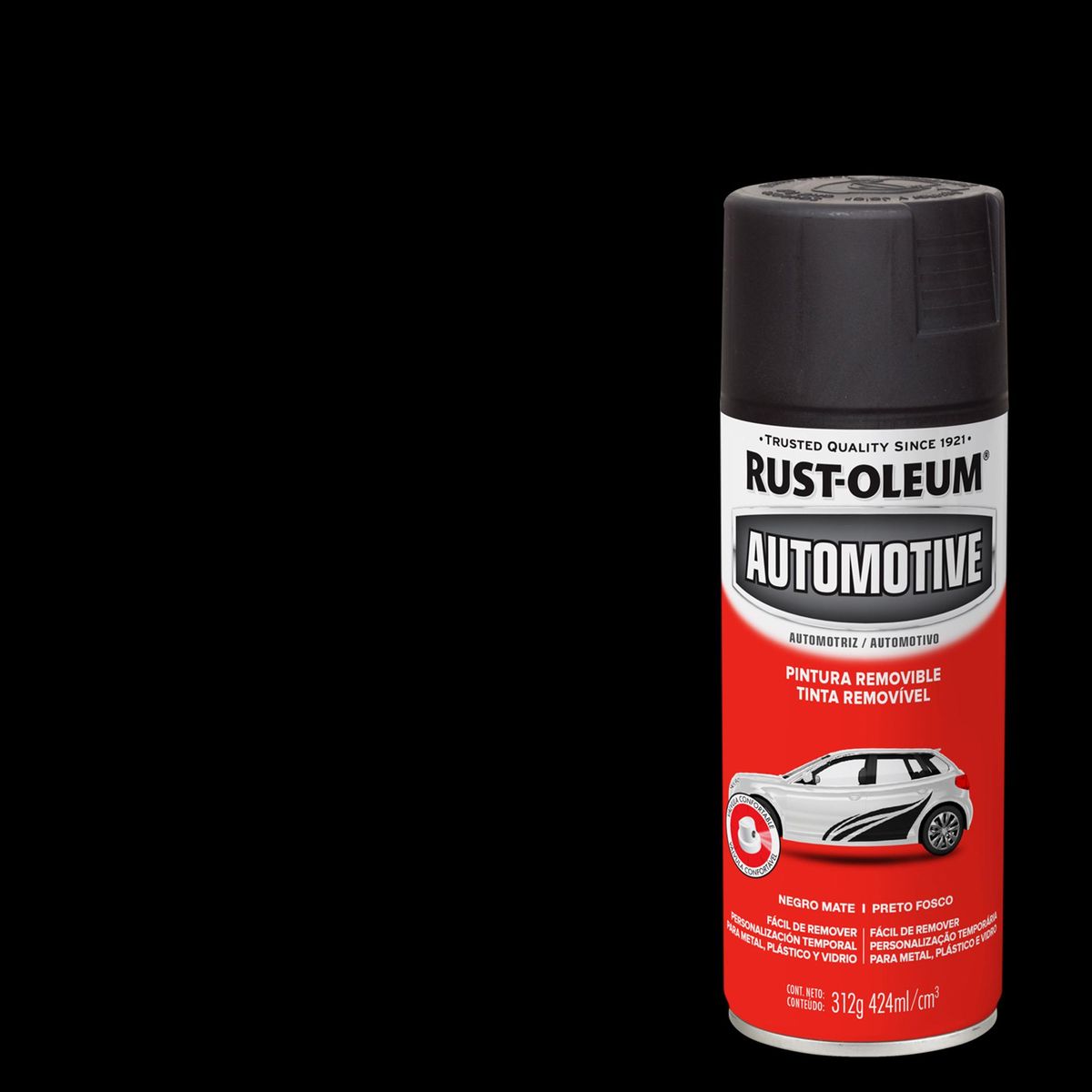RUST OLEUM - Pintura Spray Spray 0.43 l Mate Negro