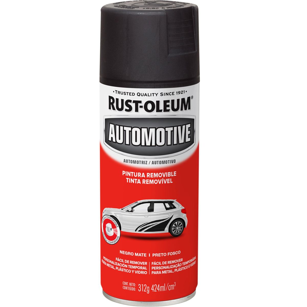 RUST OLEUM - Pintura Spray Spray 0.43 l Mate Negro