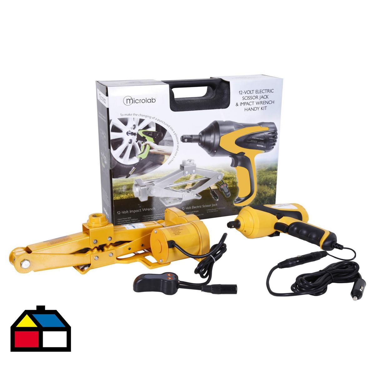 MICROLAB - Gata Eléctrica Auto 12 W Metal