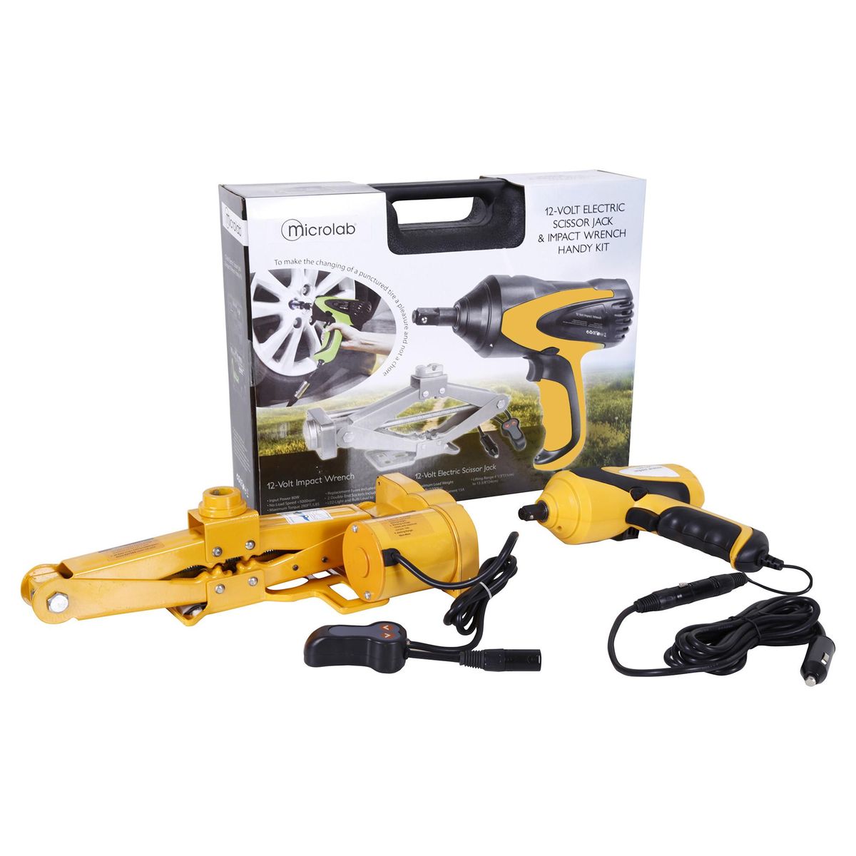 MICROLAB - Gata Eléctrica Auto 12 W Metal