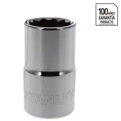 STANLEY - Dado estándar 1/2"x15 mm acero