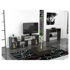 TUHOME - Combo rack de TV + arrimo + mesa de centro