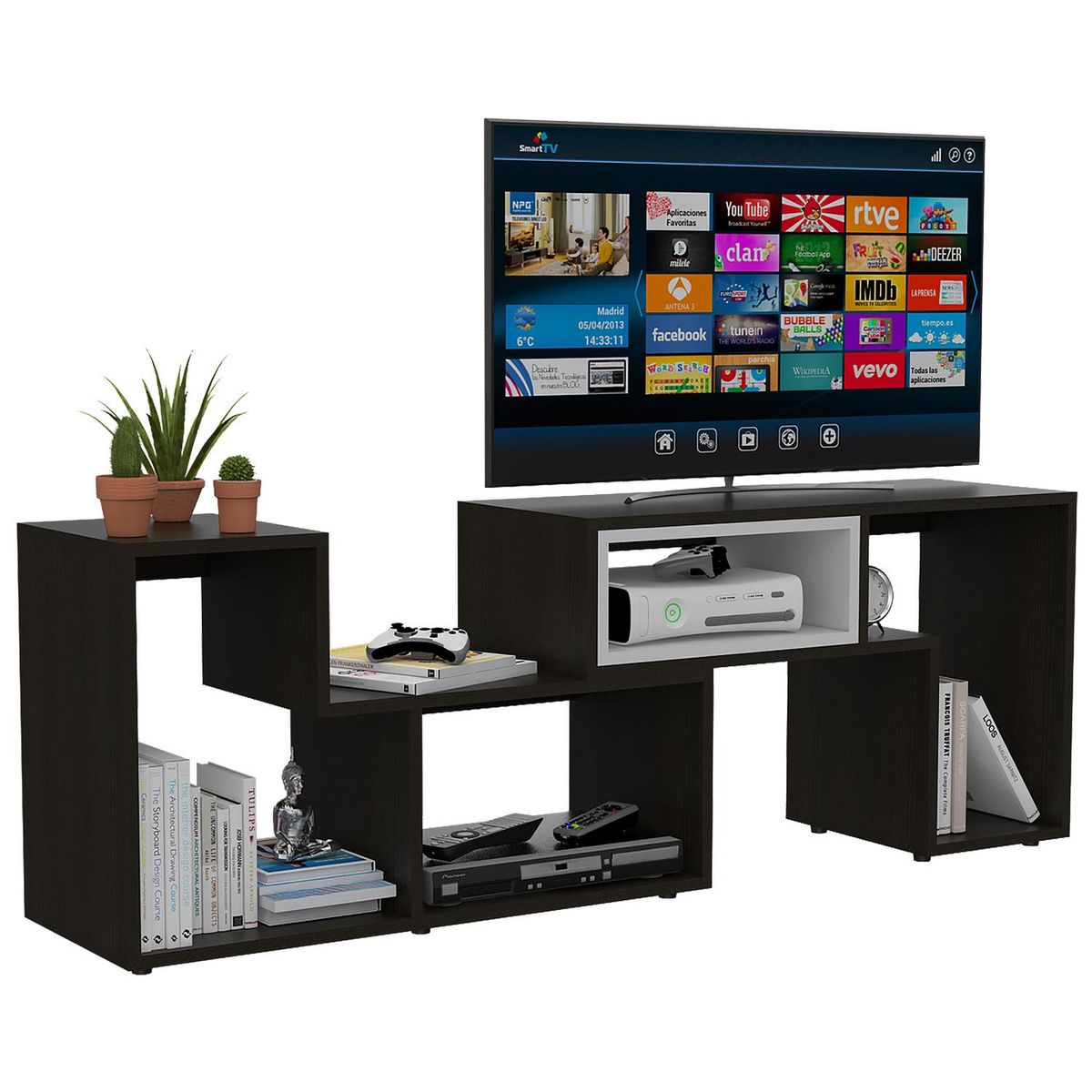 TUHOME - Combo rack de TV + arrimo + mesa de centro