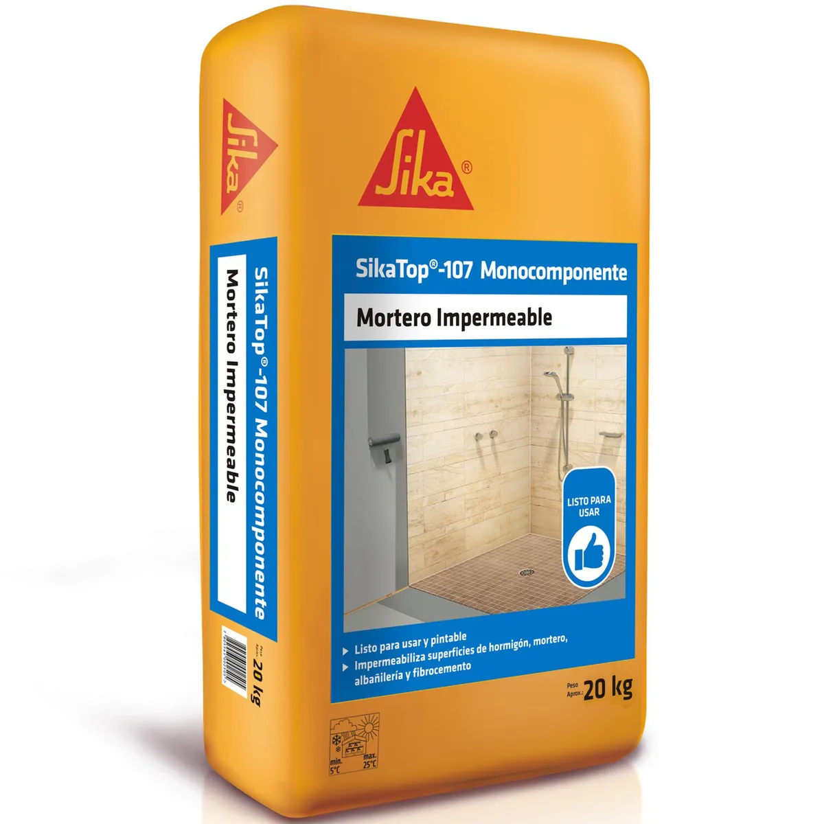 SIKA - Mortero Impermeable Sikatop 107 Saco 20 Kg