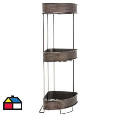 Organizador para bao metal Bronce
