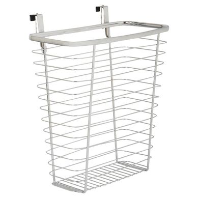 Dispensador de bolsas canasto 31x18 cm metal Plateado.