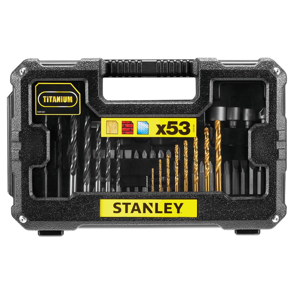STANLEY - Set Atornilladores y Perforar 53 piezas
