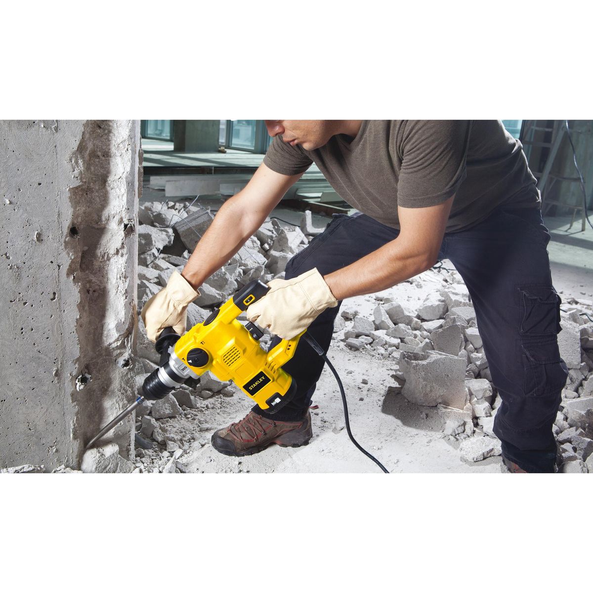 STANLEY - Rotomartillo eléctrico 1250W 3.5 J