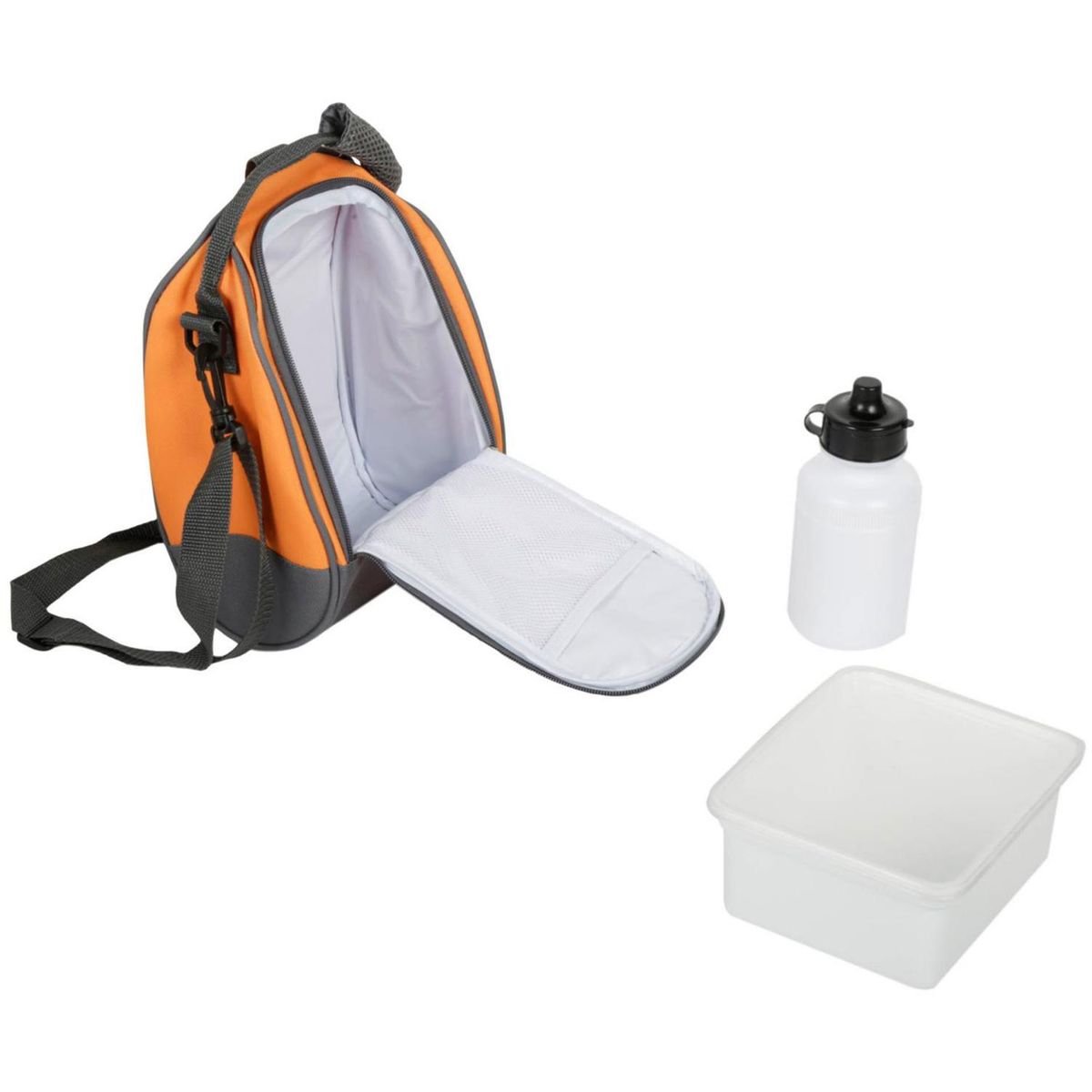 KLIMBER - Cooler Lonchera Térmica 4 l + Botella 3 l Terracota/ Gris