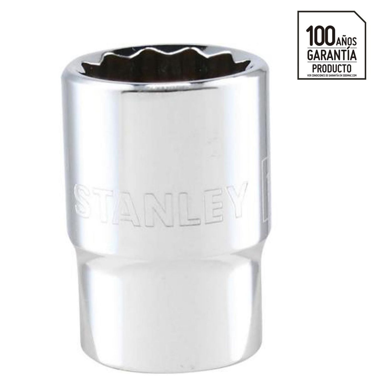 STANLEY - Dado estándar 1/2"x19 mm acero