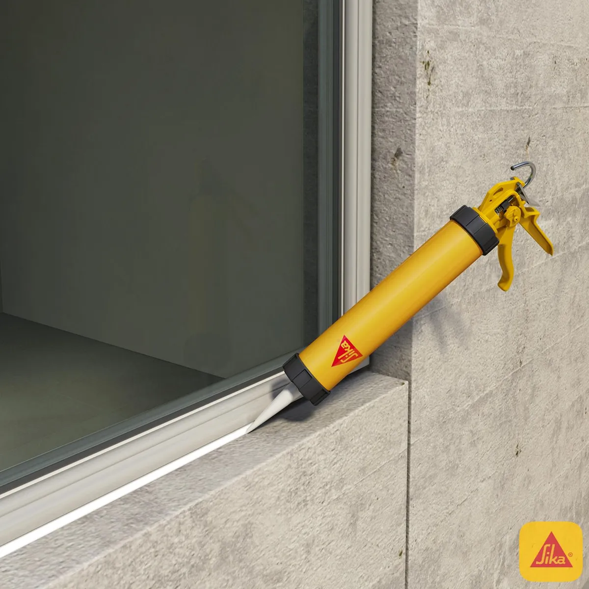 SIKA - Sellador Sika Sikaflex 221 Gris 300 ml Adhesivo Multiusos