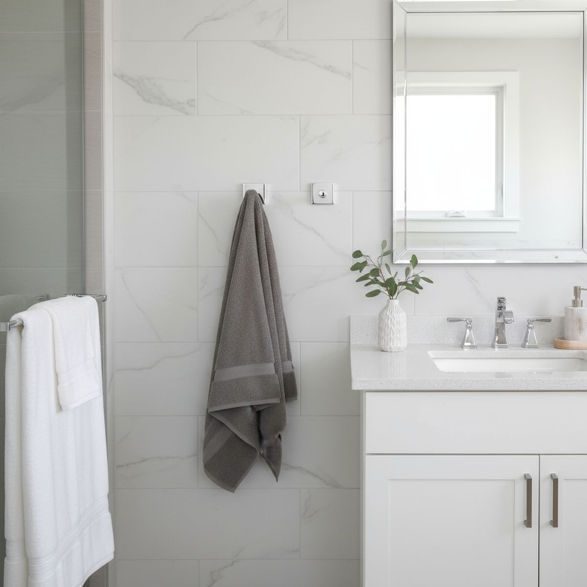 SENSI DACQUA - Gancho para toallas cromado