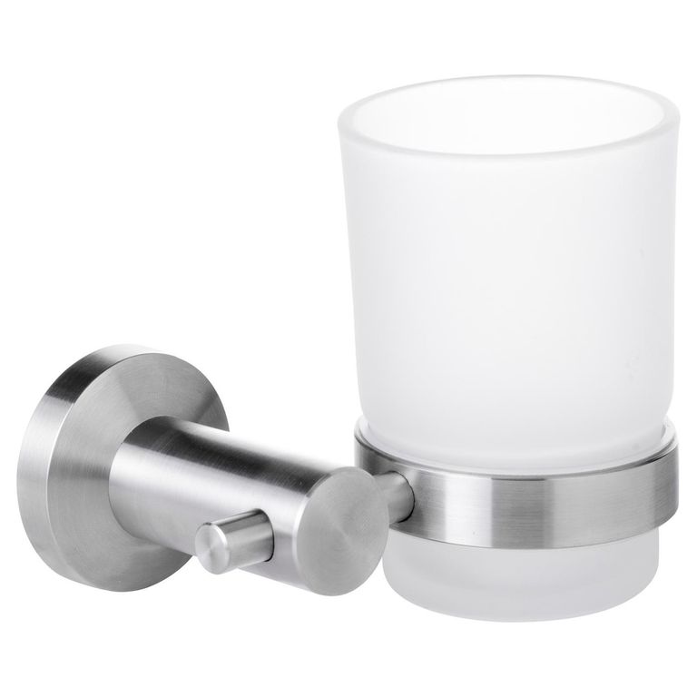 Portavaso Cromado Para Lavamanos Baño