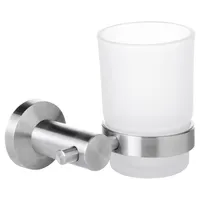 Portavaso Cromado Para Lavamanos Baño