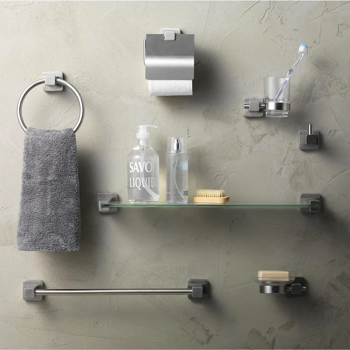 SENSI DACQUA - Portapapel cromo con tapa