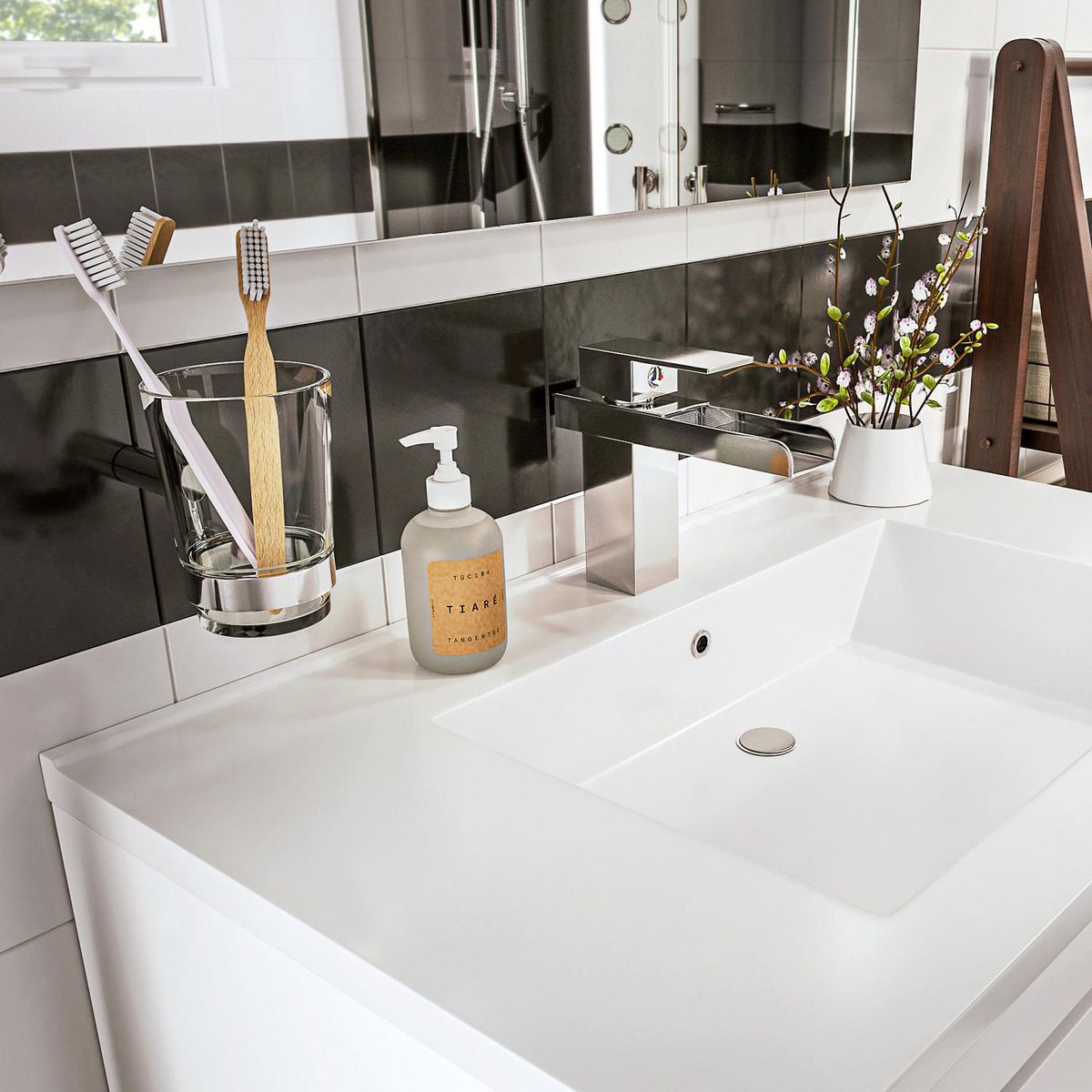 SENSI DACQUA - Portavaso acabado cromado