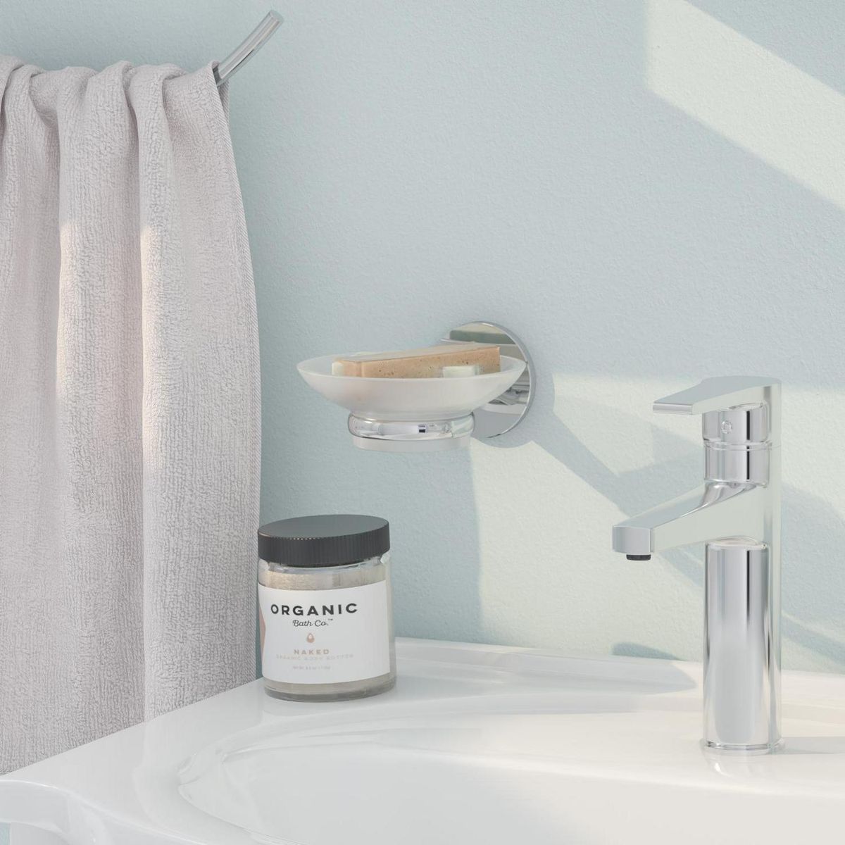 SENSI DACQUA - Portajabón acabado cromado