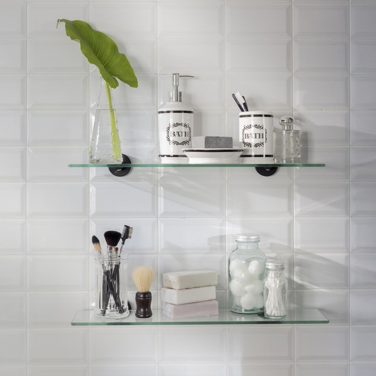 SENSI DACQUA - Repisa Tunes Metal 1 Nivel(es) 50x5x13.9 cm Negro